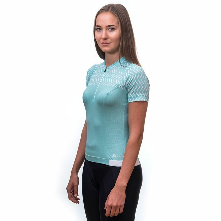 SENSOR CYKLO TOUR dámský dres kr.rukáv, mint wave