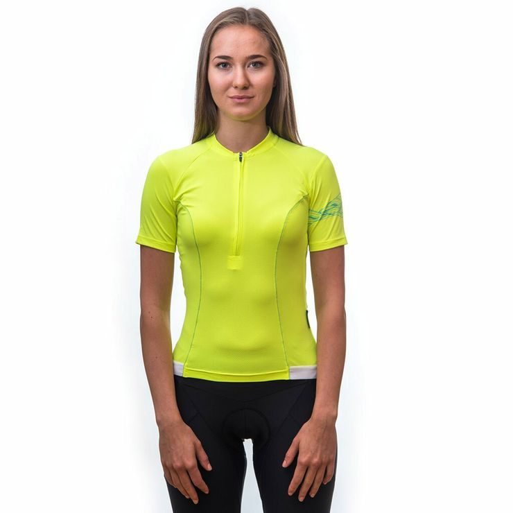 SENSOR COOLMAX ENTRY dámský dres kr.rukáv neon yellow