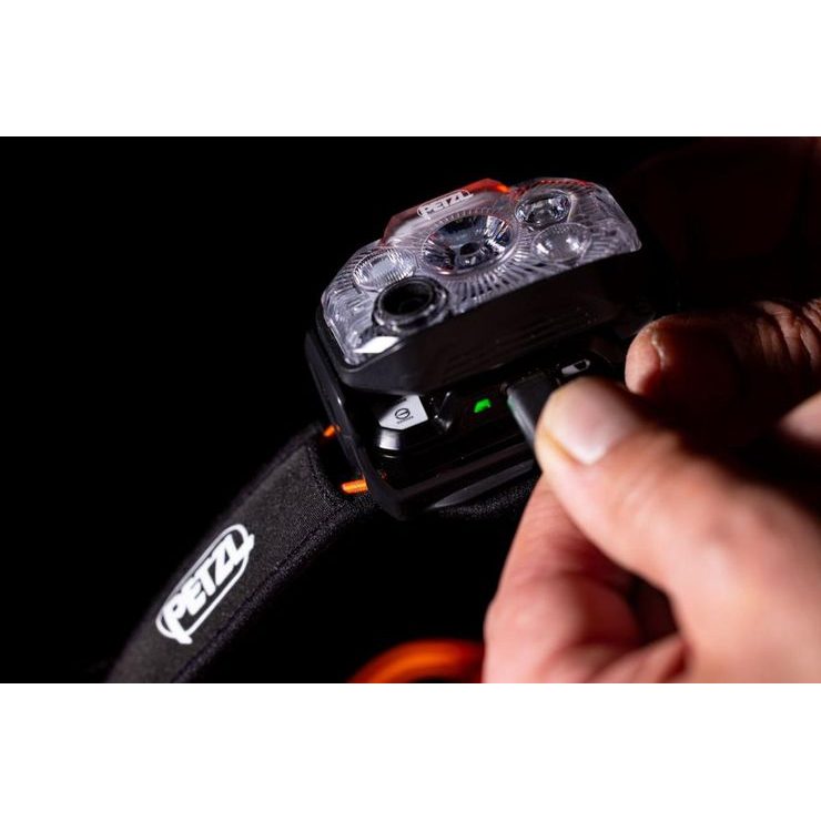 PETZL SWIFT RL BLACK/ORANGE 1200 lm