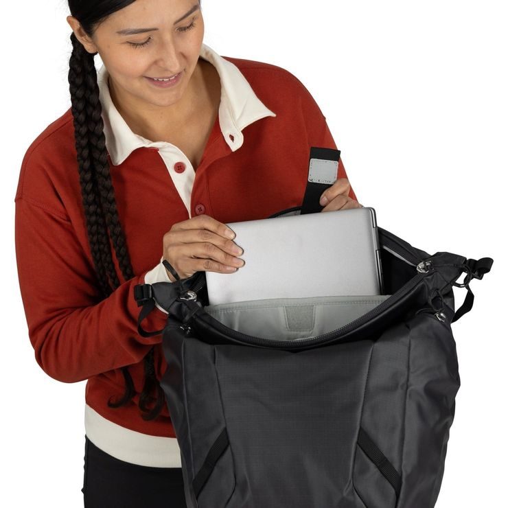 OSPREY TRANSPORTER ZINCH 22, raven black/black