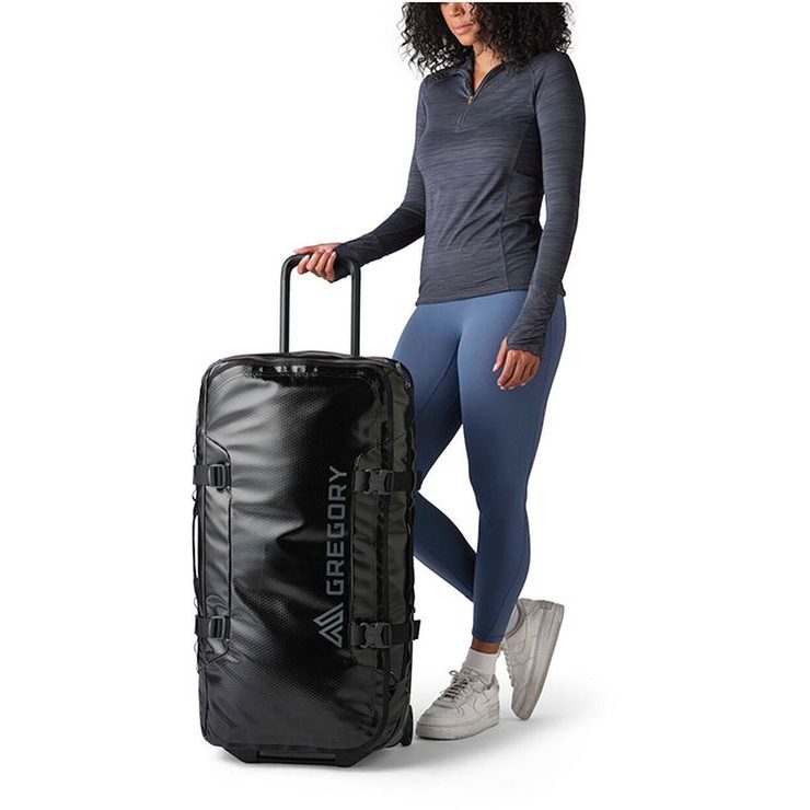 GREGORY ALPACA WHEELED DUFFEL 100 OBSIDIAN BLACK