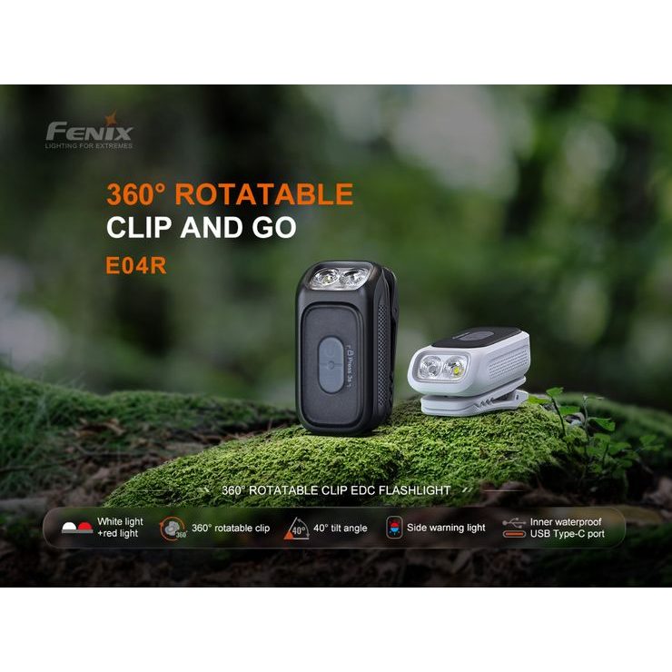 FENIX E04R 300 lm bílá