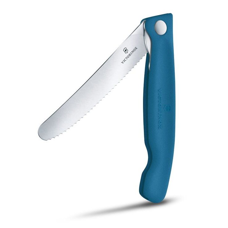 VICTORINOX Swiss Classic, picnic knife, 11cm, wavy, blue, box