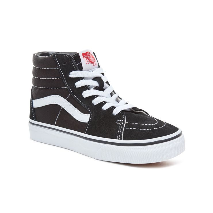 VANS KIDS SK8-HI SHOES (4-8 roků), Black-True White