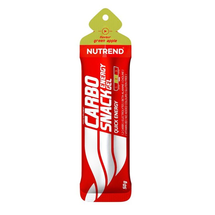 NUTREND Carbosnack gel, sáček, 50 g zelené jablko