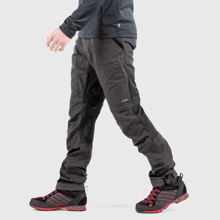 FJÄLLRÄVEN Abisko Lite Trekking Zip-off M Reg Dark Grey-Black