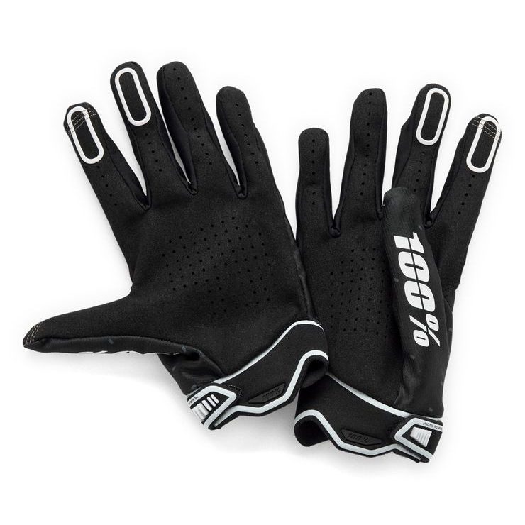 100% RIDEFIT Gloves Fluo Yellow/Black