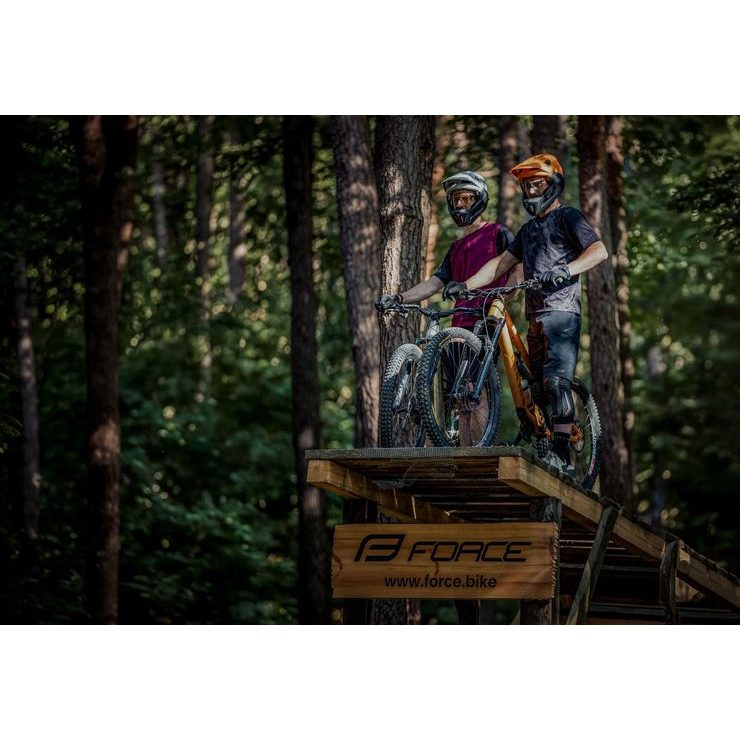 FORCE MTB RULES kr. rukáv, bordó