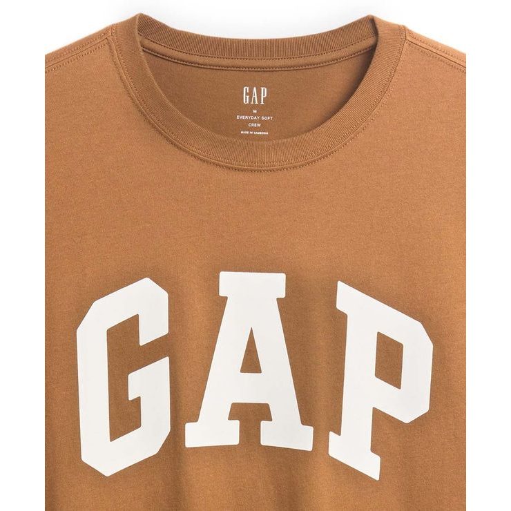 GAP 856659-42 Tričko s logem Everyday Soft Hnědá