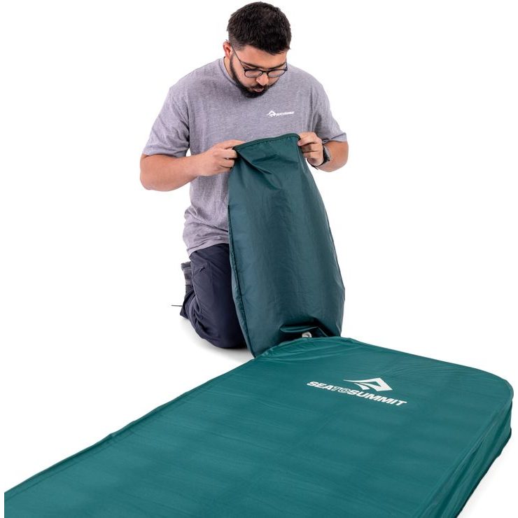 SEA TO SUMMIT Comfort Deluxe Self-Inflating Mat Regular Rectangular Wide Rain Forest