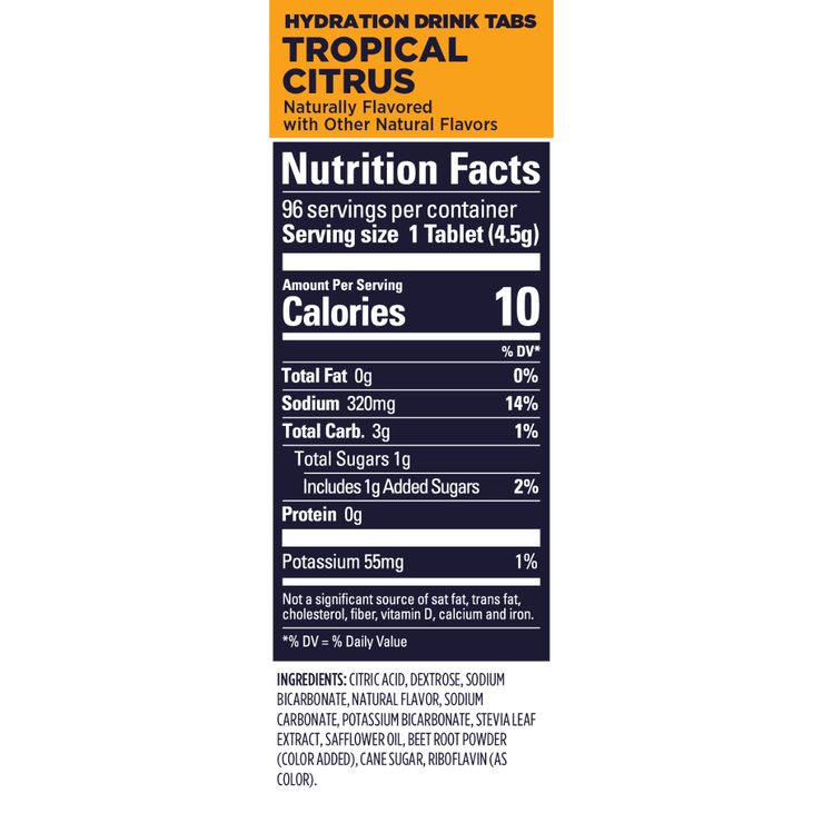 GU Hydration Drink Tabs 54 g Tropical Citrus