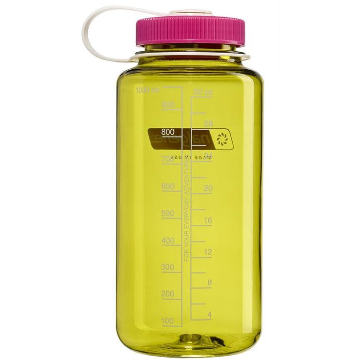 NALGENE Wide Mouth 1000 ml Endive w/Fuchsia Purple
