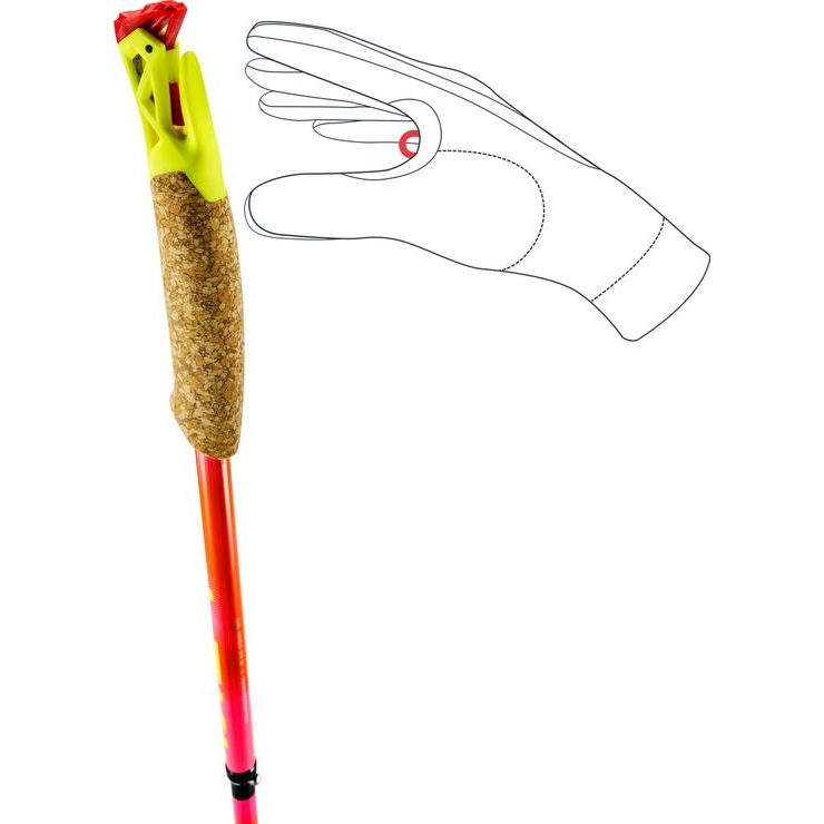 LEKI Ultratrail FX.One SL, neonpink-pastelloarange-neonyellow
