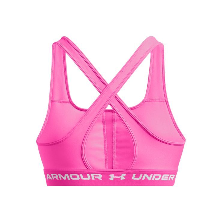 UNDER ARMOUR Crossback Mid Bra-PNK
