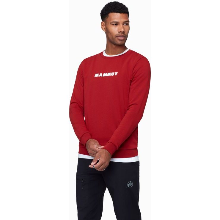 MAMMUT Core ML Crew Neck Men Logo dark mammut red