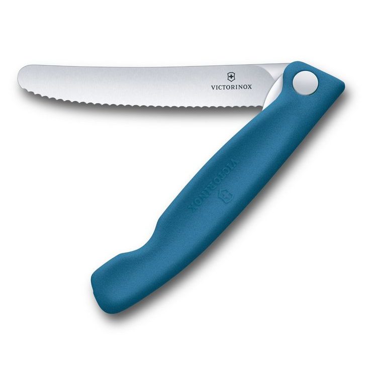 VICTORINOX Swiss Classic, picnic knife, 11cm, wavy, blue, box