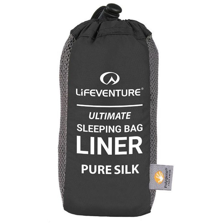 LIFEVENTURE Silk Sleeping Bag Liner Ultimate Mummy 220 × 56–85 cm