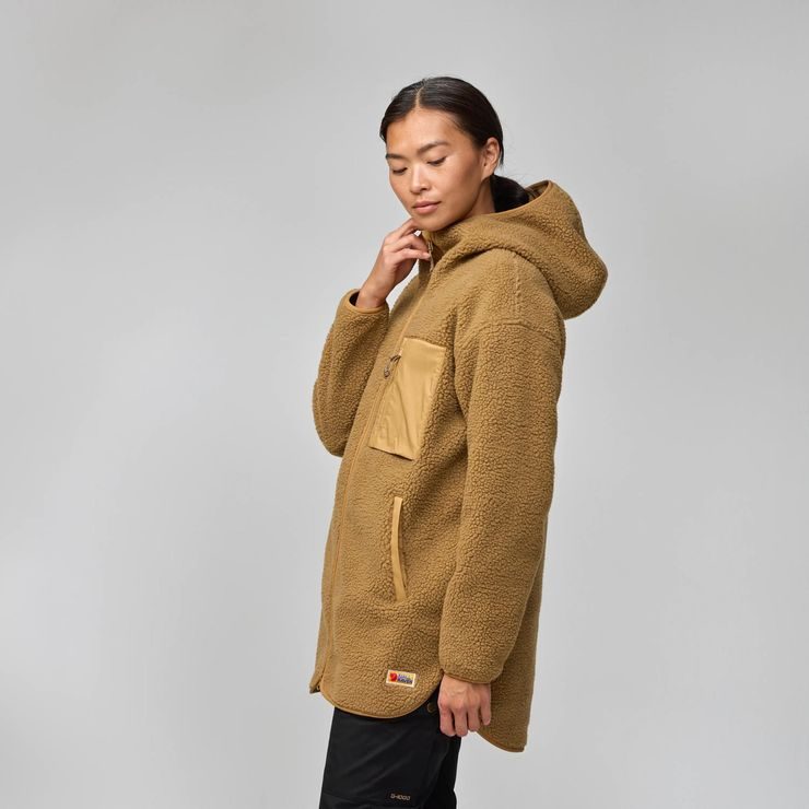 FJÄLLRÄVEN Vardag Pile Fleece Long W Black Oak