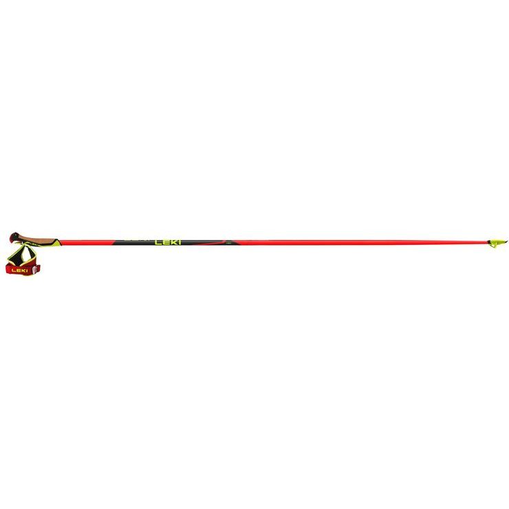 LEKI HRC marathon roller skis bright red-neonyellow-black