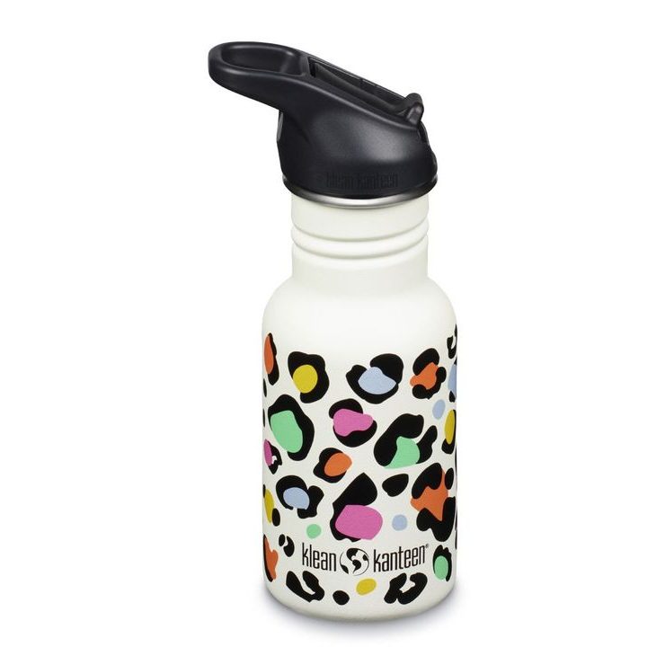 KLEAN KANTEEN Kid Classic Narrow 355 ml (w/ Flip Seal Sport) - Leopard print