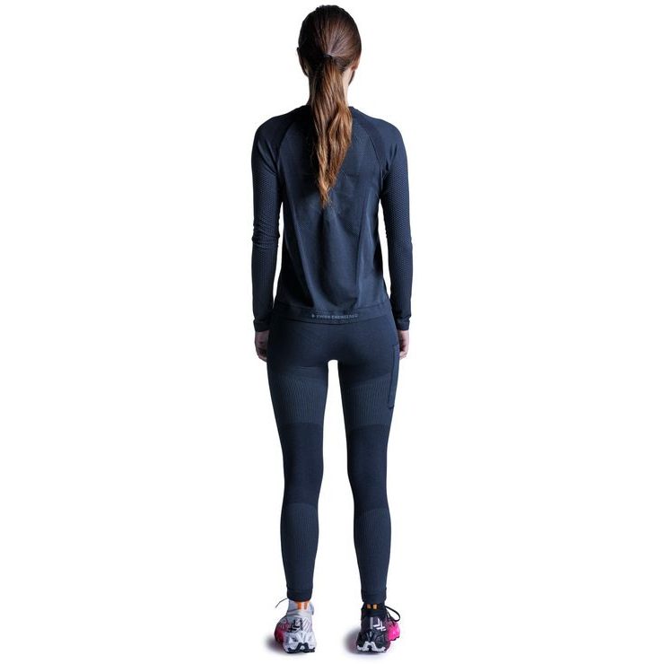 X-BIONIC XCEED RUN SHIRT LS WMN X Black/Rhino Grey