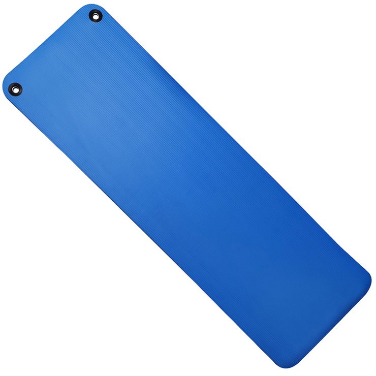 YATE Podložka fitness NBR s dvěma otvory na zavěšení 183×61×1cm - modrá