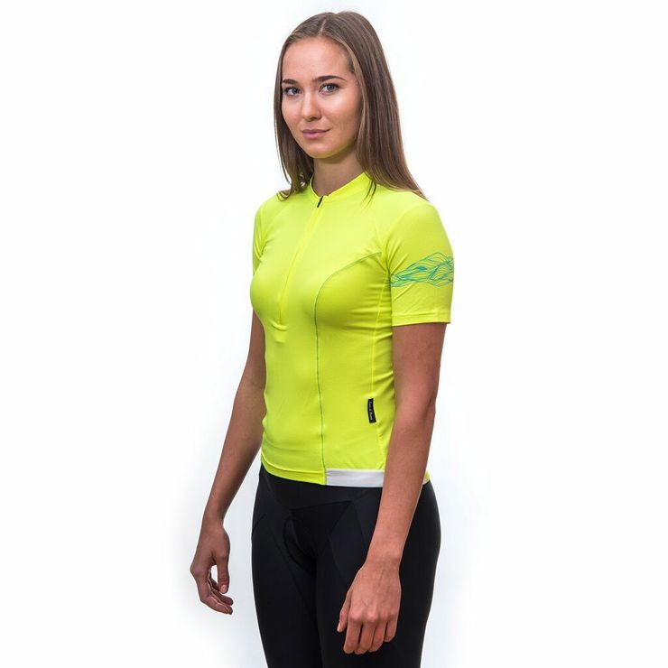 SENSOR COOLMAX ENTRY dámský dres kr.rukáv neon yellow