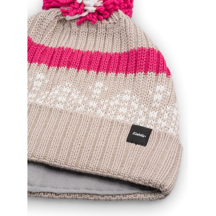 EISBÄR Norrak Pompon MÜ Beige-Weiss-Pink