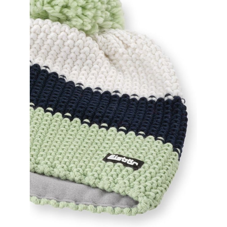 EISBÄR Star Pompon MÜ Khaki-Limette-Weiß
