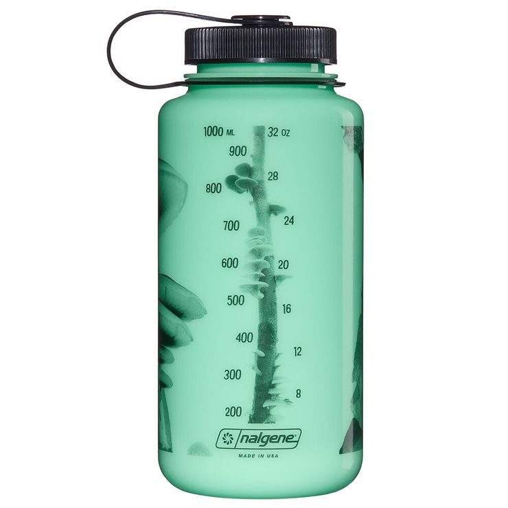NALGENE WIDE MOUTH 1000 ML Glow w/Black Mushrooms