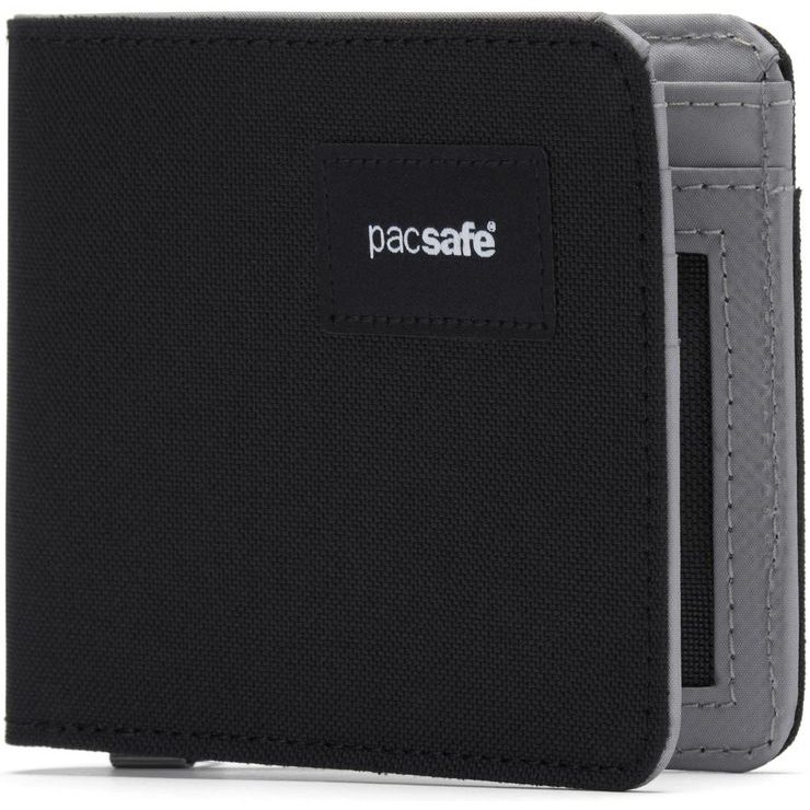 PACSAFE RFIDSAFE BIFOLD WALLET jet black