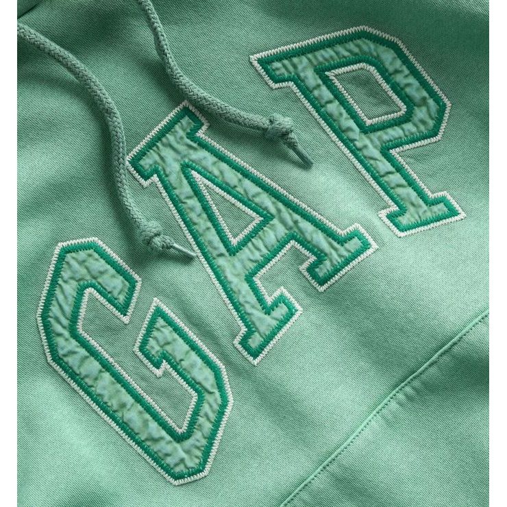 GAP 887090-01 Oversize mikina s logem VintageSoft Zelená