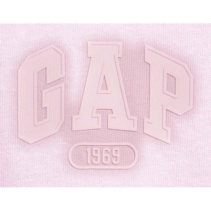 GAP 874467-00 Crop tričko s logem 1969 Heavyweight Růžová