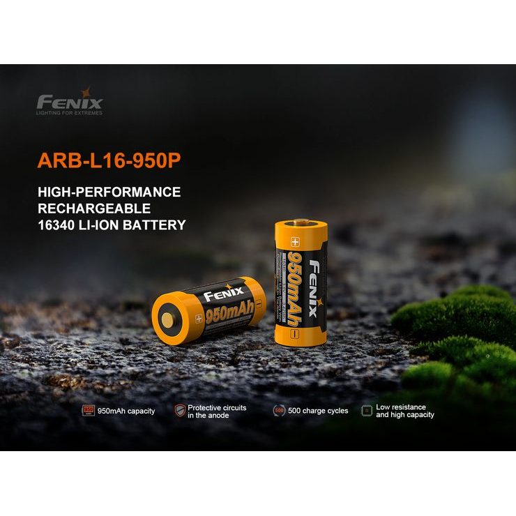 FENIX RCR123A 950 mAh (Li-ion)