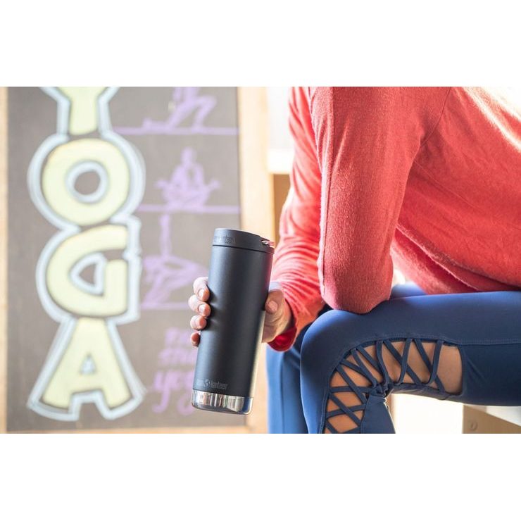 KLEAN KANTEEN TKWide w/Café Cap - black 473 ml