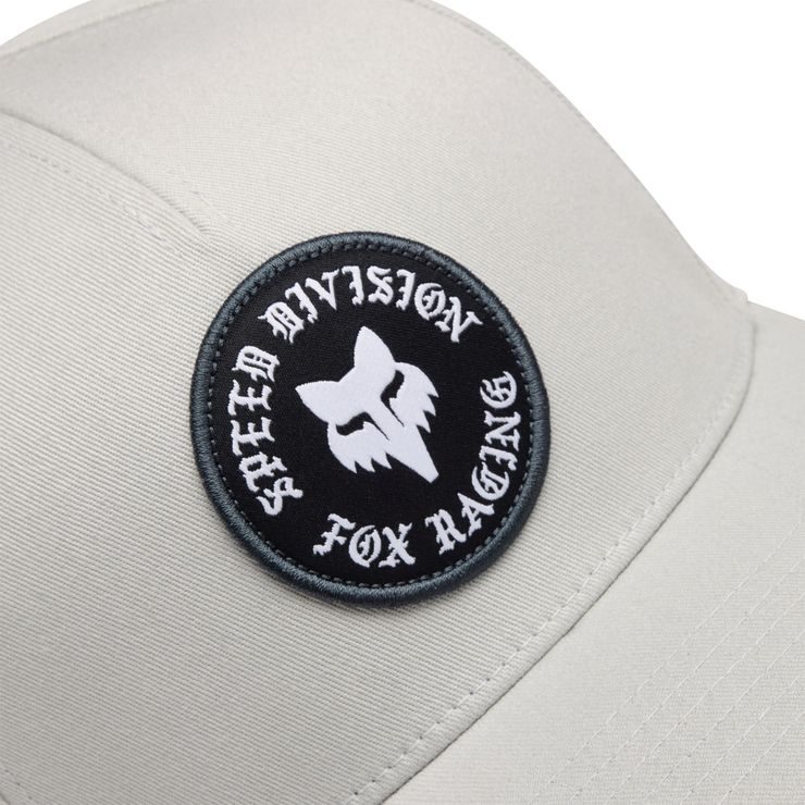 FOX Badge Flexfit Hat Light Grey