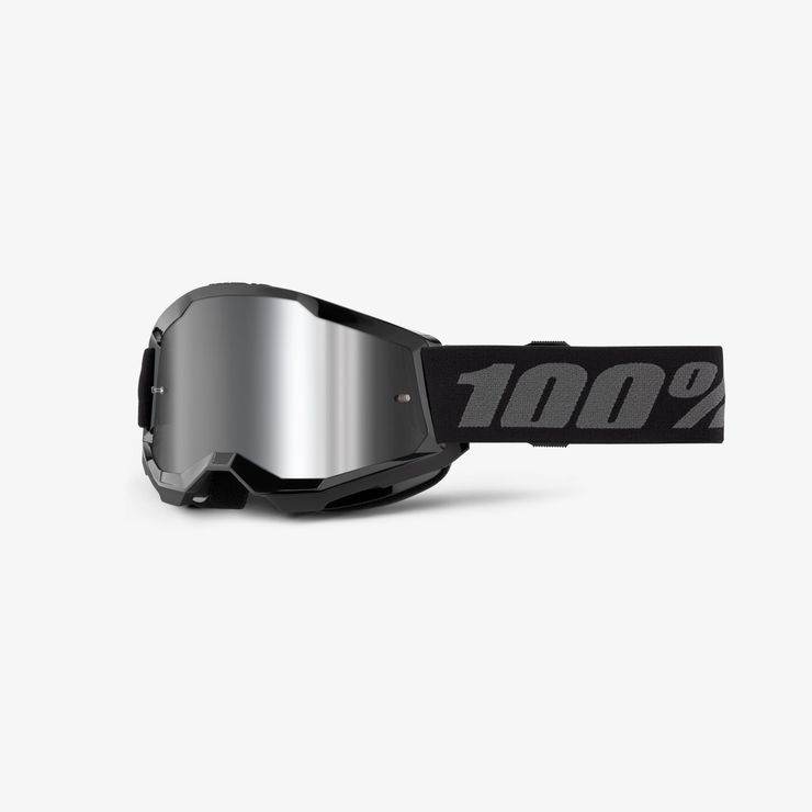 100% STRATA 2 JUNIOR Goggle Black - Clear Lens