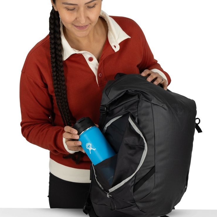 OSPREY TRANSPORTER ZINCH 22, raven black/black