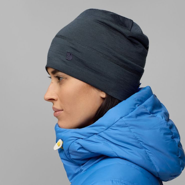 FJÄLLRÄVEN Abisko Lite Wool Beanie Dark Navy