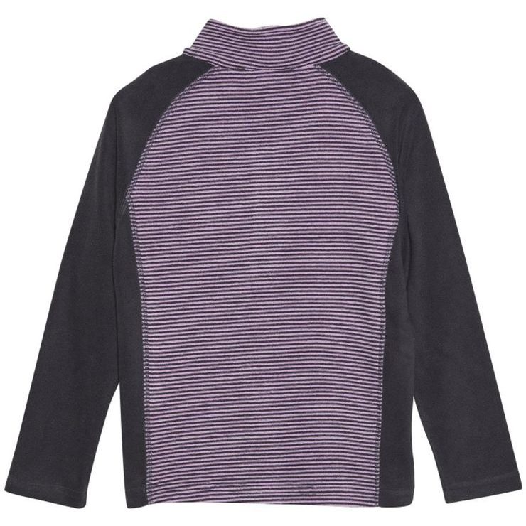 COLOR KIDS Fleece Pulli - Striped, violet tulle