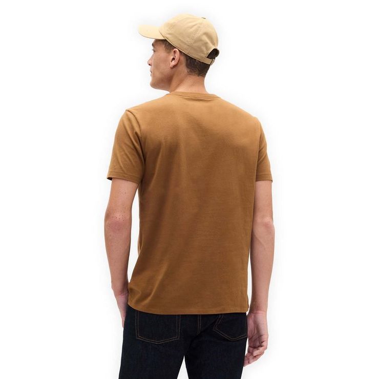 GAP 856659-42 Tričko s logem Everyday Soft Hnědá