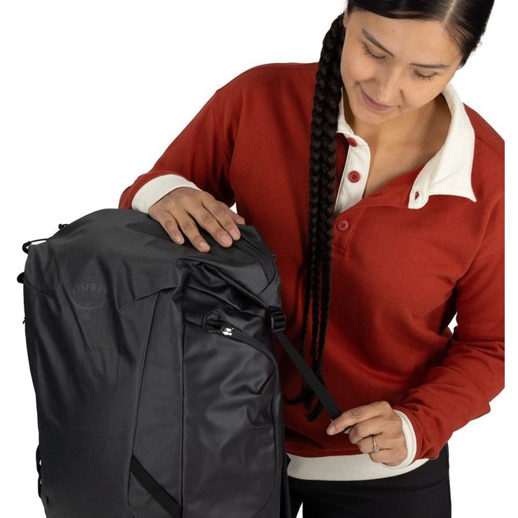 OSPREY TRANSPORTER ZINCH 22, raven black/black