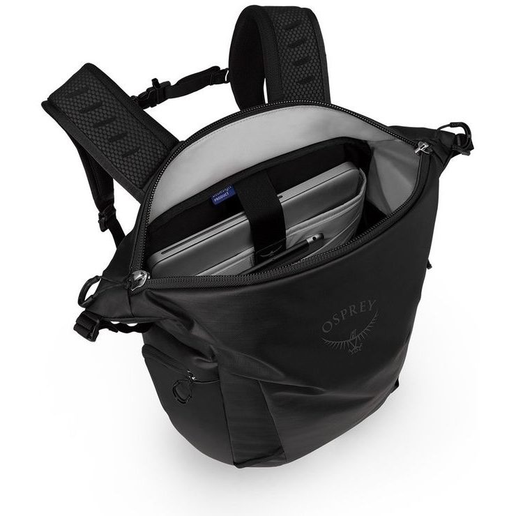 OSPREY TRANSPORTER ZINCH 22, raven black/black