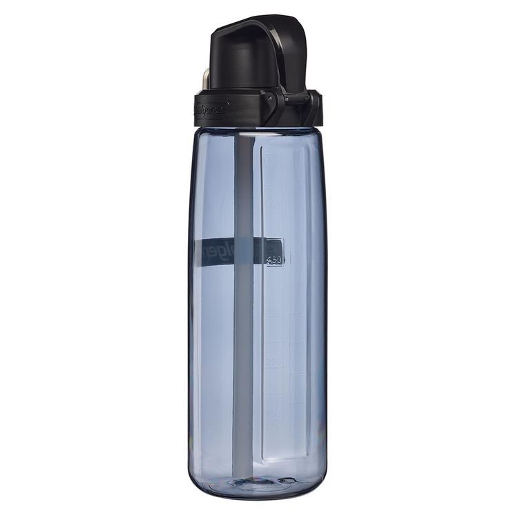 NALGENE Straw bottle 700 ml, Grey w/Black Cap