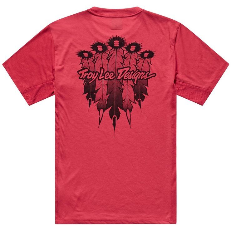 TROY LEE DESIGNS Skyline Ride SS Tee Feathered Ember Red