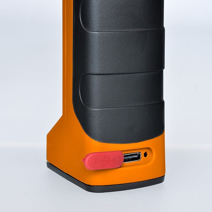SOLIGHT WM20 pracovní nabíjecí LED lampa, 500lm + 70lm, COB, Li-Ion, USB, černooranžová