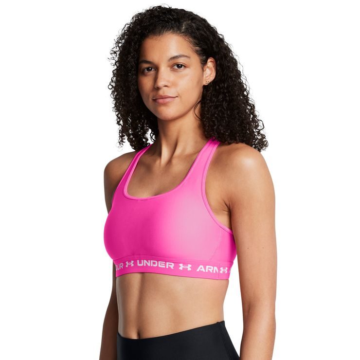 UNDER ARMOUR Crossback Mid Bra-PNK