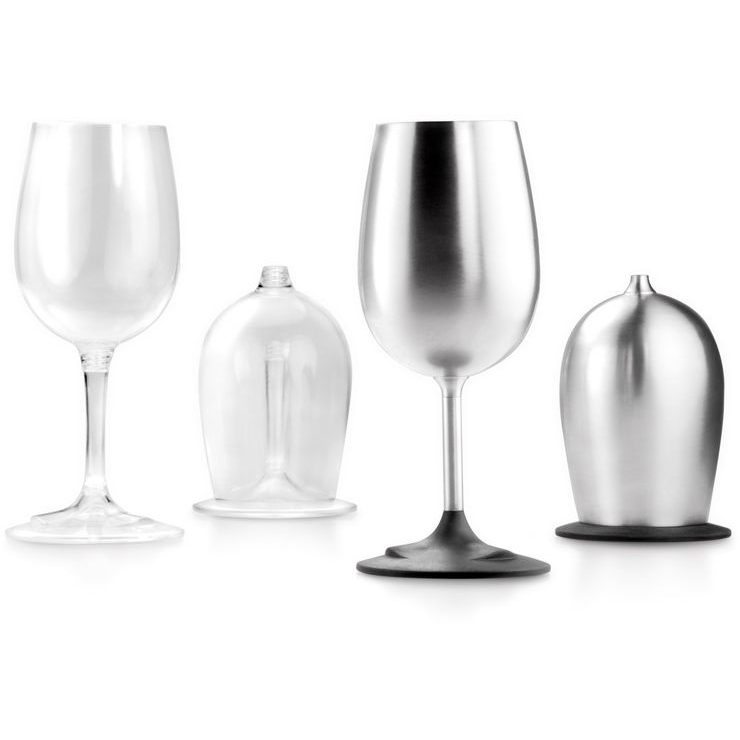 GSI OUTDOORS Glacier Stainless Nesting Wine Glass