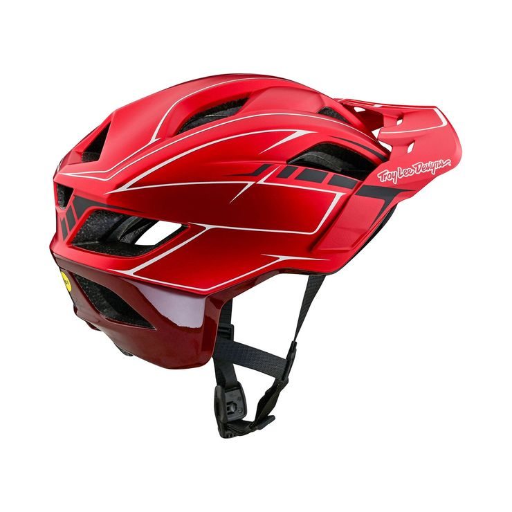 TROY LEE DESIGNS FLOWLINE SE MIPS PINSTRIPE RED