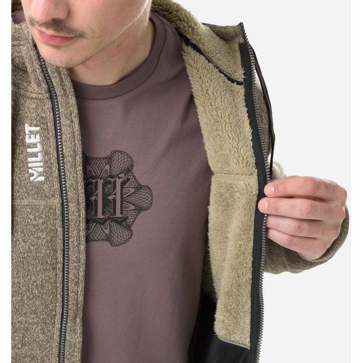 MILLET CHAMONIX KNITWARM HOODIE M DORITE NEW
